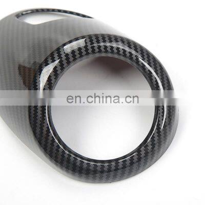 Carbon Fiber Decorative Sticker Interior Accessory Trim Air Outlet Dashboard Cover For Renault Zoe 2021 photo-4