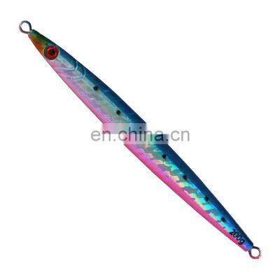 New design 160g 200g slow pitch jigging lead fish metal lure for deep sea jig