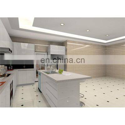 Quartz Counter Top American Shaker Style Kitchen Cabinet Modern Design