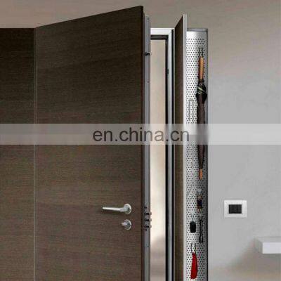 Used metal security door wooden steel armored front door