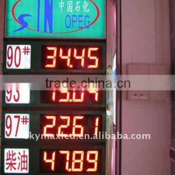 Gas station digital led price display sign