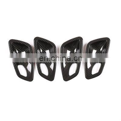 Carbon fiber Car Interior Door Bowl Cover Trim For BMW 3 Series E90 E92 2005-2012 Car Accessories