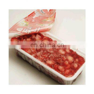 Frozen Strawberry slice  with sugar