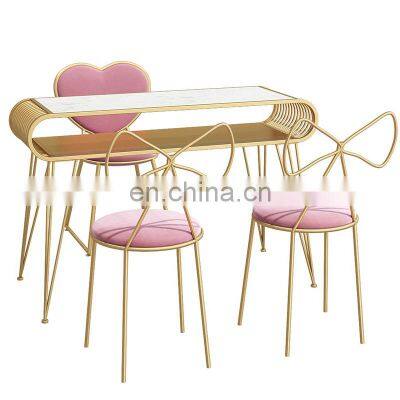 Cheap Nail Table Used Portable Nail Desk Pink Nail Manicure Table photo-2