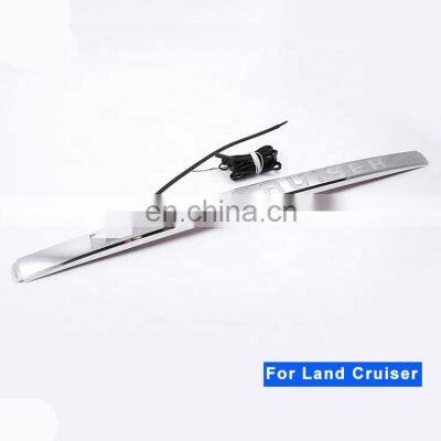 ABS Chrome Rear Trunk Lid Cover Trim With LED For Land Cruiser 2016+ photo-4
