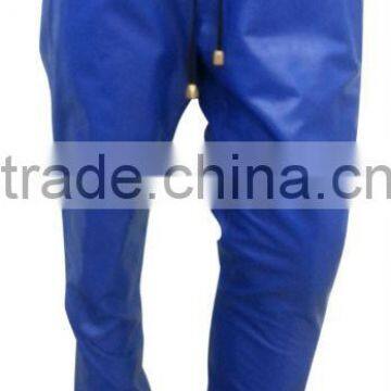 Leather Sweatpants / Lamb skin Leather Sweatpant