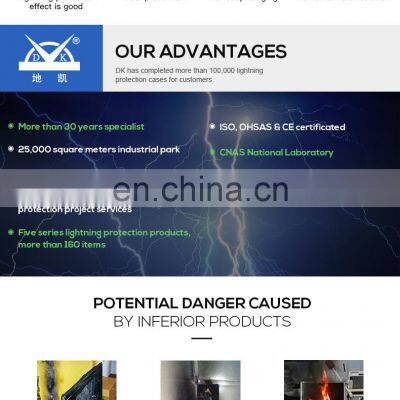 China Price Dikai Lighting Protective Device ESE Air Terminal Lightning Rod photo-5