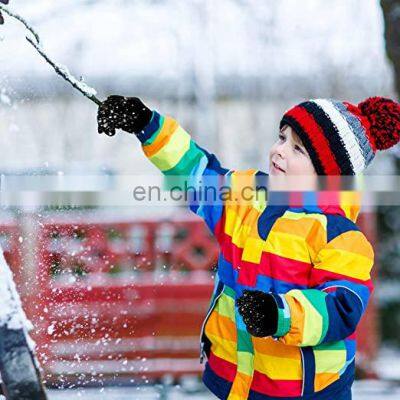 Customized 100% Acrylic Knitted Full Finger Children Kids Winter Warm Gloves Magic Glove photo-5