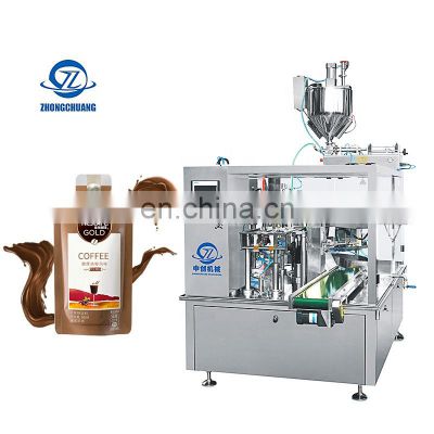 Coffee Packing Small Liquid Packaging Machinery Liquid Paste Premade Bag Automatic Filling Packing Machine