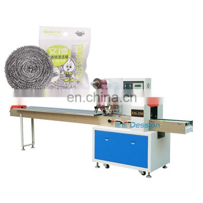 Automatic clean ball scourer soap pillow packing machine