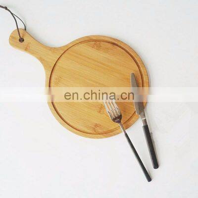 Creative Design Custom Logo Premium Restaurant Round Bamboo Pizza Board