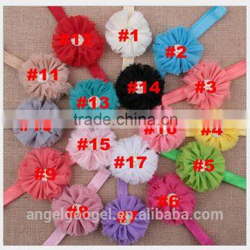 Baby ballet wholesale crystal hair accessories broad headband flower hairband MY-AC0070