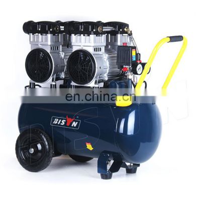 Bison China OEM Available Vertical Silent Oilless Free Oil Air Compressor