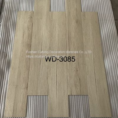 Guangdong wholesale commercial project waterproof stone plastic floor office exhibition hall LVT floor wear-resistant wood grain PVC plastic floor tile