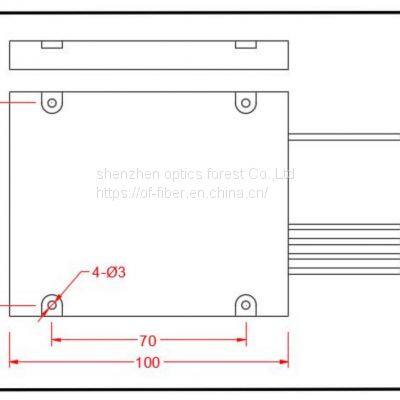 1X4 Polarization Maintaining fiber  WDM Module 488/520/638/785