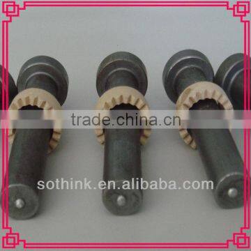 Welded stud fastener with ceramic ferrule carbon steel