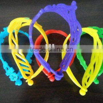 custom rubber bands hollow silicon bracelet