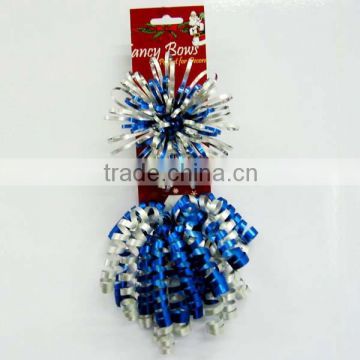 Plastic Ribbon Star Bow /Fancy Curly Bow/Plastic Ribbon Curly Bow For Holiday decoration