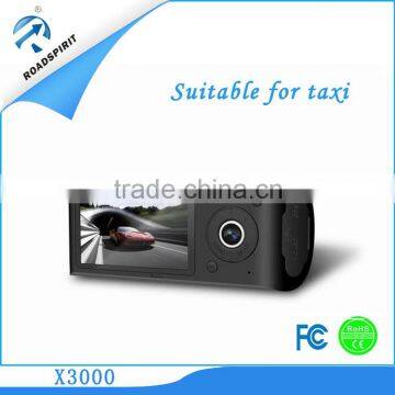 Factory direct sale two channels Car Video camera with GPS suitable for taxi