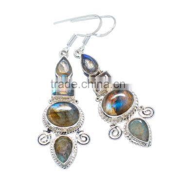 LABRADORITE EARRINGS ,925 sterling silver jewelry wholesale,WHOLESALE SILVER JEWELRY,SILVER EXPORTER,SILVER JEWELRY FROM INDIA