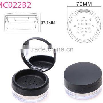 MC022B2 hotsale plastic loose powder container, sifter jar