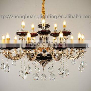 2016 new zinc alloy modern crystal candle chandelier ZH-8008