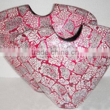 High quality best selling pink eggshell inlay vase from Viet Nam