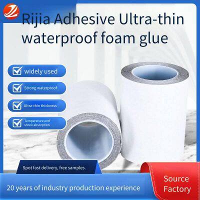 Ultra-thin Waterproof Double-sided Tape, Waterproof Adhesive, High-viscosity Black Double-sided Foam Tape