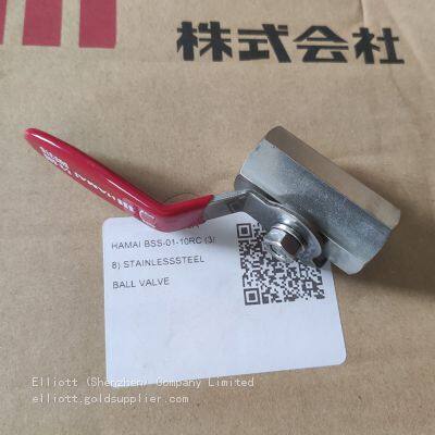 HAMAI BSS-01-10Rc Series Stainless Steel 316 Pneumatic Air Ball Valve for Kitchen Gas Shut-Off Water Oil Flow Control Valves photo-3