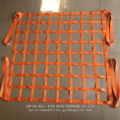Customized Heavy-Duty 100% Polyester Knotted Net High Tenacity Person Fall Arrest Prevention Safety Netting BOLI
