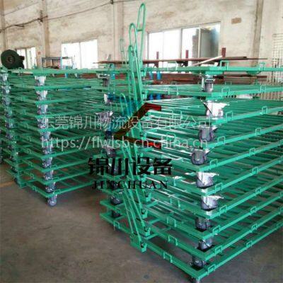 Compact Folding Hand Truck Trolley With Four-Wheel 360° Swivel Wheels & Brake System