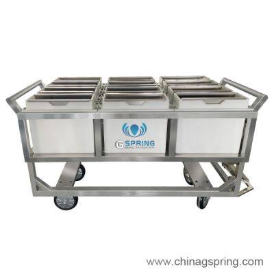 Industrial Dough Mould Cart for Bread Crumbs Production Line Dough Tray Trolley