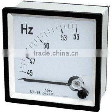 Moving coil instruments frequency meter pointer type