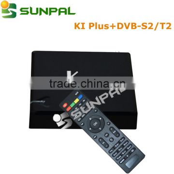 K1 plus s905 T2 S2 tv box with kodi Android 5.1 tv box DVB T tuner and S tuner OTT TV Box support Bluetooth Quad Core