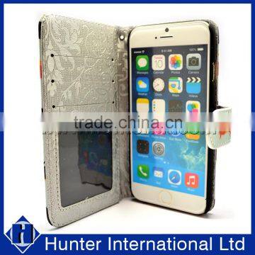 Dog Design Printed Leather Book Case For IPhone 6S photo-5