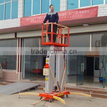China Adjustable Aluminum Electric Aerial Work Motorized Platform Portable GTWY-12