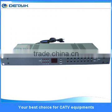 output VHF47 UHF470 8 channels agile modulator catv headend modulator