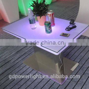 New PE Plastic Bar Table with LED light and remote control YXF-8856