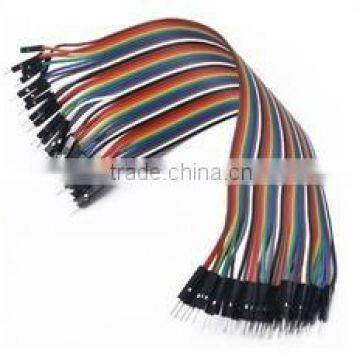 Dupond Male to Male Jumper Wire 20CM 40P Color Ribbon Breadboard Cable