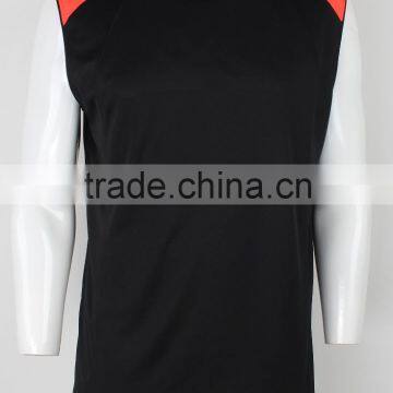 Latest design for basketball jersey, hot selling team T-shirt