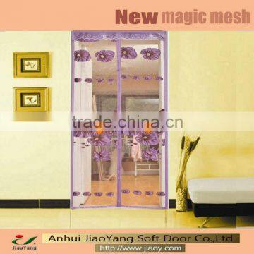 Beautiful decorative magnetic magic mesh screen door