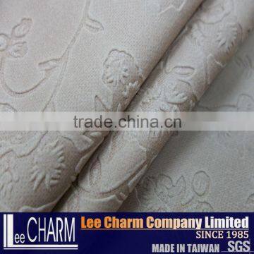 100% Polyester Flower Patten Synthetic Leather Fabric photo-4