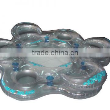 multi-person water float with cup houlder