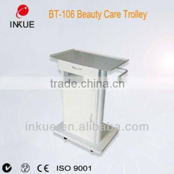 BT-106 high quality salon furniture hand trolley with cabinet