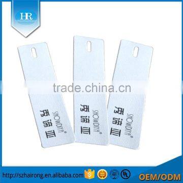 Custom High Quality Gloss Lamination Swing Garment Tag Design