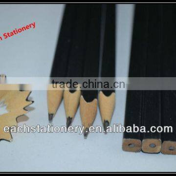 Wooden Black Printing HB Lead Square Shape Pencil With Logo Available