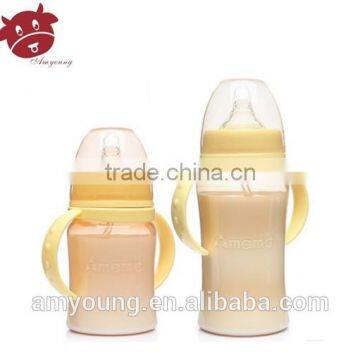 2014 Pudding Hot Trend Like Bottle Baby Wide Neck Baby Feeding Bottles BPA Free 210ml MA