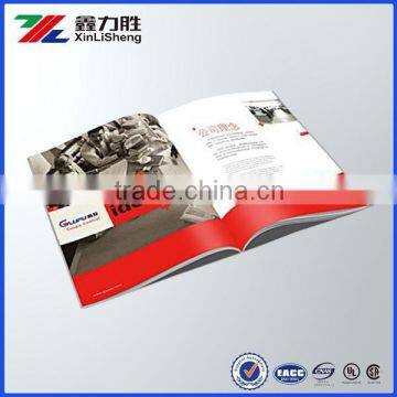 Saddle stitch glossy varnishing art paper catalog printing