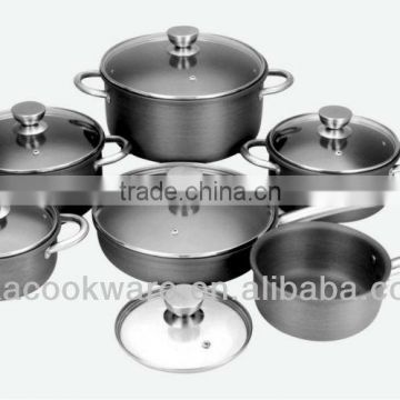 12PCS Wonderful Hard Anodized Aluminium Kitchenware