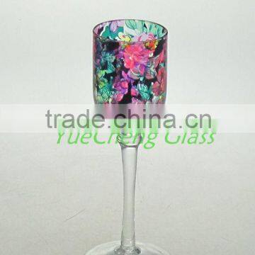 wholesale candle holder with full decal